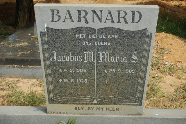 BARNARD Jacobus M. 1906-1976 & Maria S. 1909-
