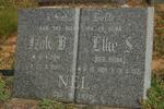 NEL Izak B. 1904-1987 & Ellie S. BRINK 1904-1975