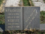 COETZEE M.P.A. 1908-1982 & M. 1905-1988