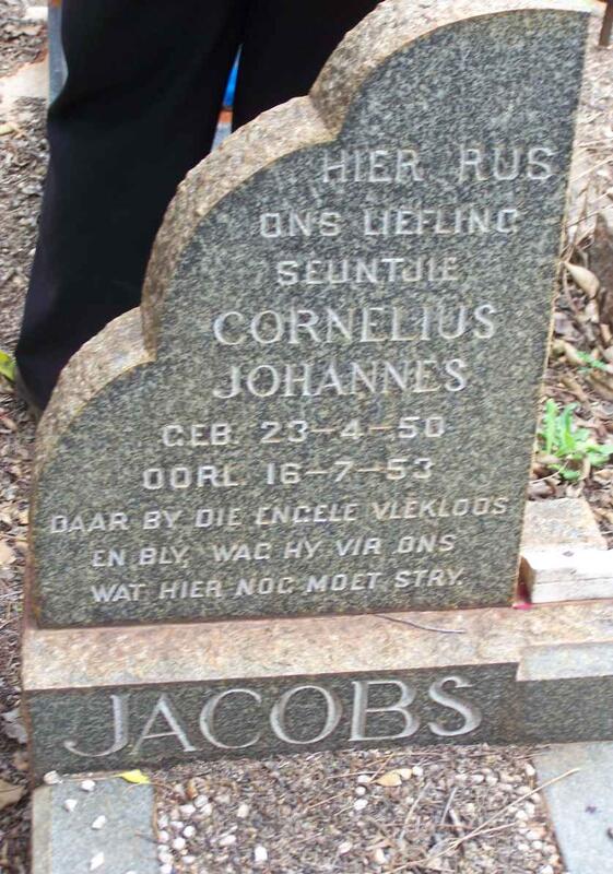 JACOBS Cornelius Johannes 1950-1953