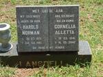 LANSDELL Harold Norman 1936-1993 & Cornelia Alletta 1941-2002
