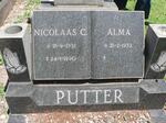 PUTTER Nicolaas 1931-1990 &  Alma 1932-