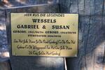 WESSELS Gabriel 1941-2006 & Susan 1944-2006