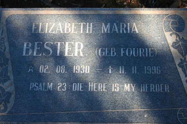BESTER Elizabeth Maria nee FOURIE 1930-1996