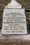 MERWE Catharina J., v.d. nee SADIE 1864-1940