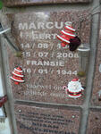 MARCUS Gert 194?-2008 & Fransie 1944-