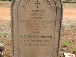 BROWN Alexander -1916 & J.M. -1897