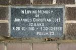 IZAAKS Johannes Christian 1910-1988