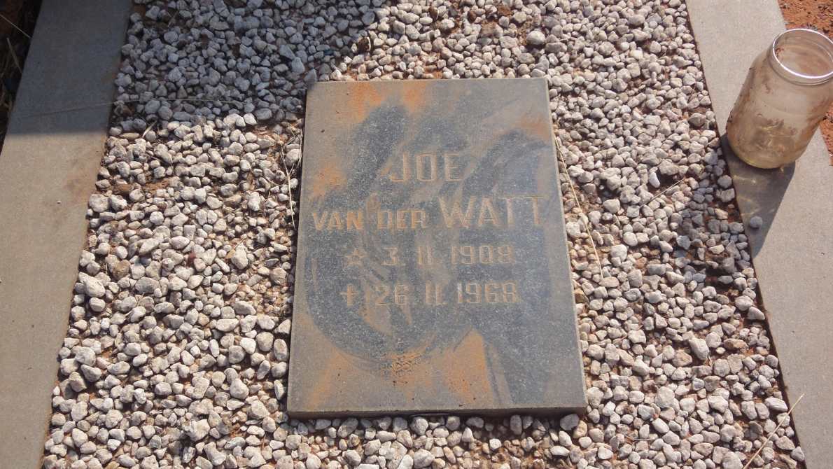 WATT Joe, van der 1908-1968