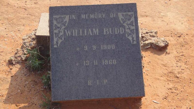 BUDD William 1900-1960