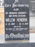 OOSTHUIZEN Willem Hendrik 1903-1970