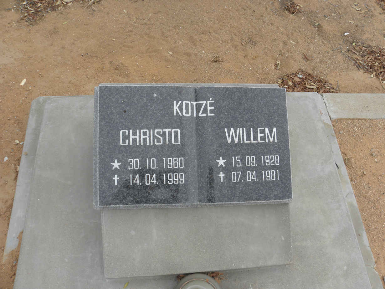 KOTZÉ Willem 1928-1981 :: KOTZÉ Christo 1960-1999