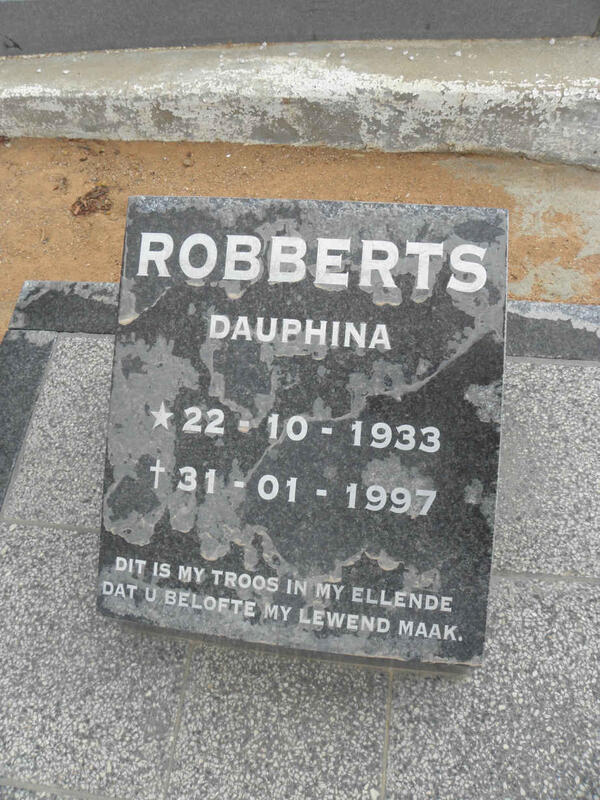 ROBBERTS Dauphina 1933-1997