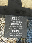 KIRST Herman 1913-1986 & Erika 1920-2001