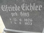 EICHLER Elfriede nee HINZ 1926-1973