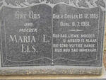 ELS Maria E. nee VAN COLLER 1885-1961