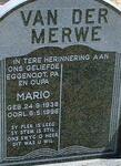 MERWE Mario, van der 1938-1996