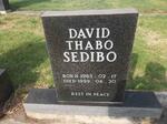 SEDIBO David Thabo 1965-1999