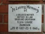 HARRISON Elvia Louise 1907-1985