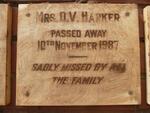 HARKER D. V. -1987