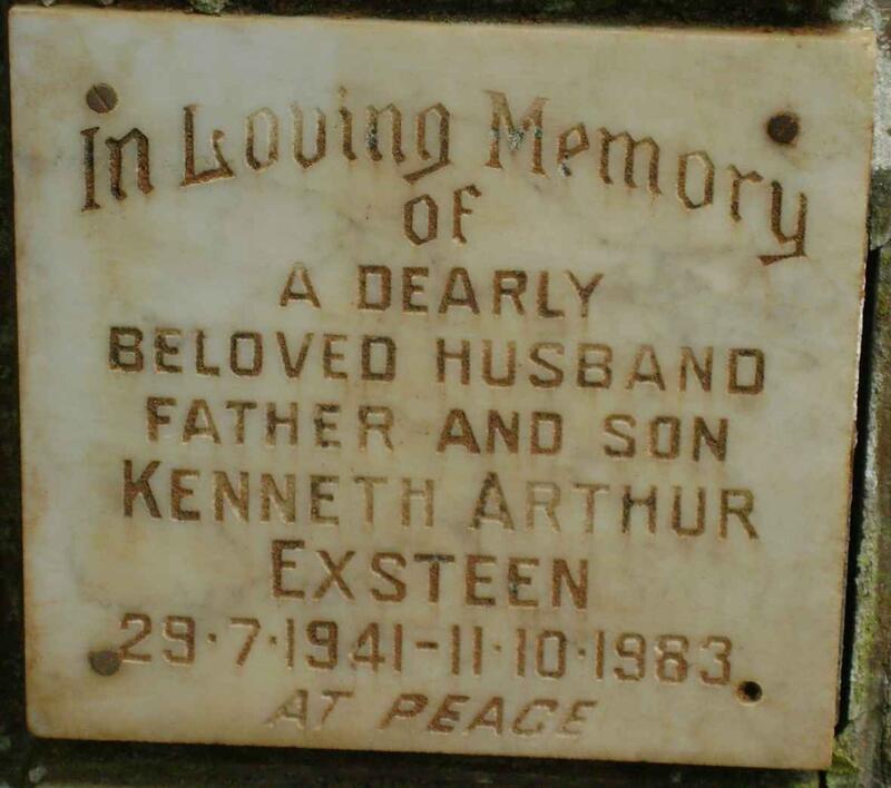 EXSTEEN Kenneth Arthur 1941-1983