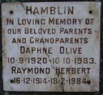 HAMBLIN Raymond Herbert 1914-1984 & Daphne Olive 1920-1983
