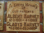 HARVEY Albert 1901-1989 & Gladys 1904-1989