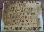 HAW Vivienne Myra nee BEATER 1916-1981