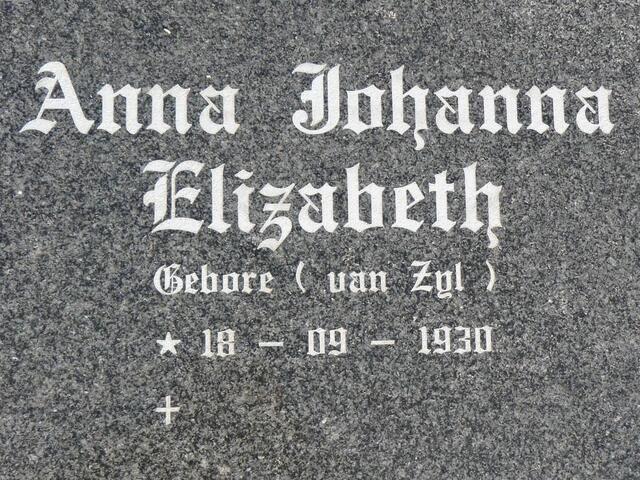 HOLTZHAUSEN Anna Johanna Elizabeth nee VAN ZYL 1930-