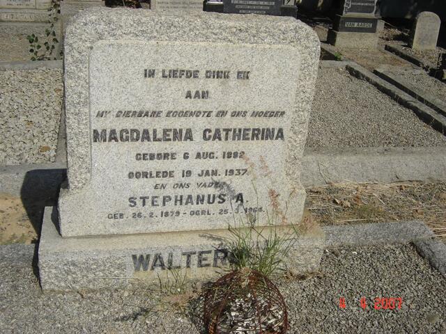 WALTERS Stephanus A. 1879-1964 & Magdalena Catherina 1882-1937