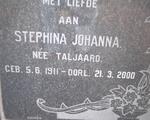 BOTHMA Stephina Johanna nee TALJAARD 1911-2000