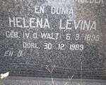 KRUGER Helena Levina nee van der WALT 1898-1989