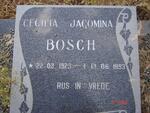 BOSCH Cecilia Jacomina 1923-1993