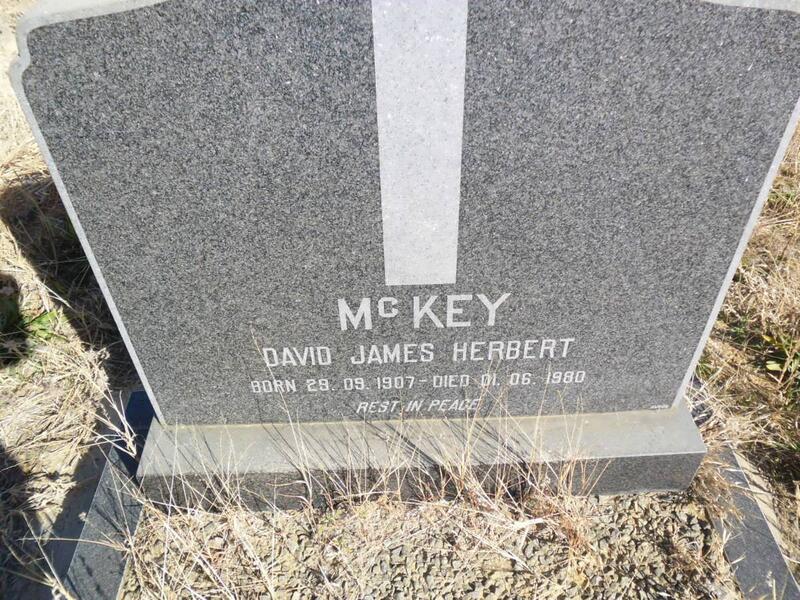 Mc KEY David James Herbert 1907-1980