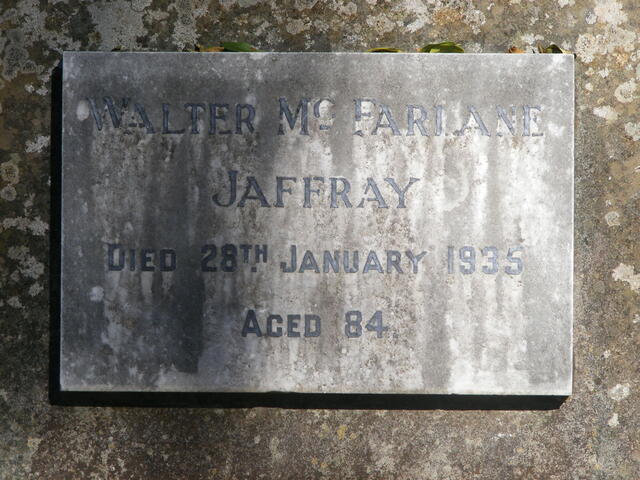 JAFFRAY Walter McFarlane - 1935