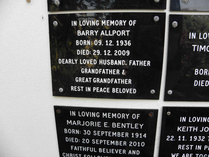ALLPORT Barry 1936-2009