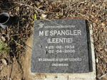SPANGLER M.E. 1934-2008
