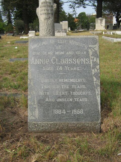 CLAASSENS Annie 1884-1958