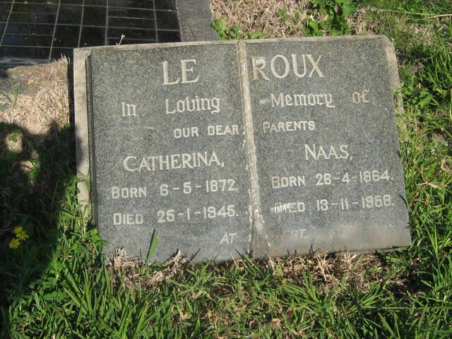 ROUX Naas, le 1864-1958 & Catherina 1872-1945