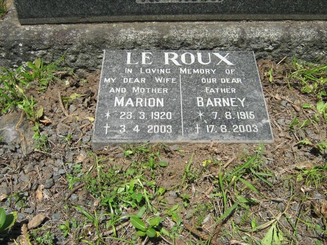 ROUX Barney, le 1915-2003 & Marion 1920-2003