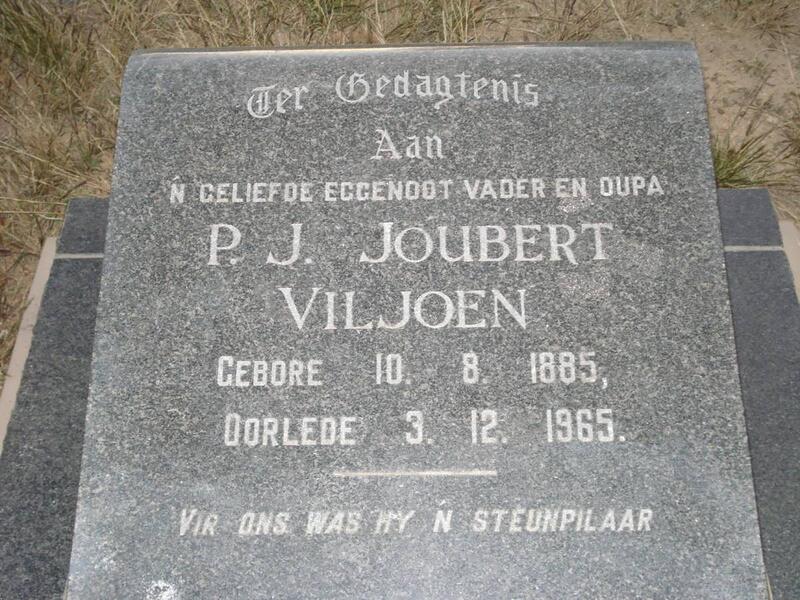 VILJOEN P.J. Joubert 1885-1965