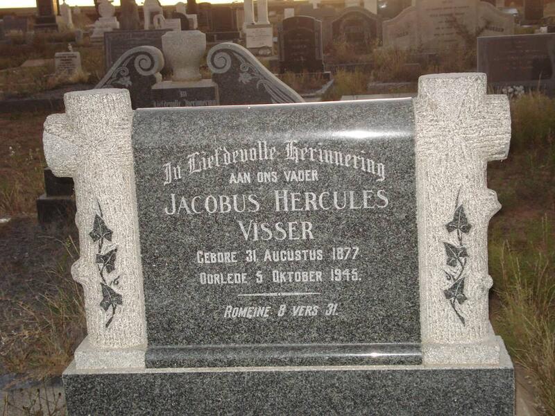 VISSER Jacobus Hercules 1877-1945