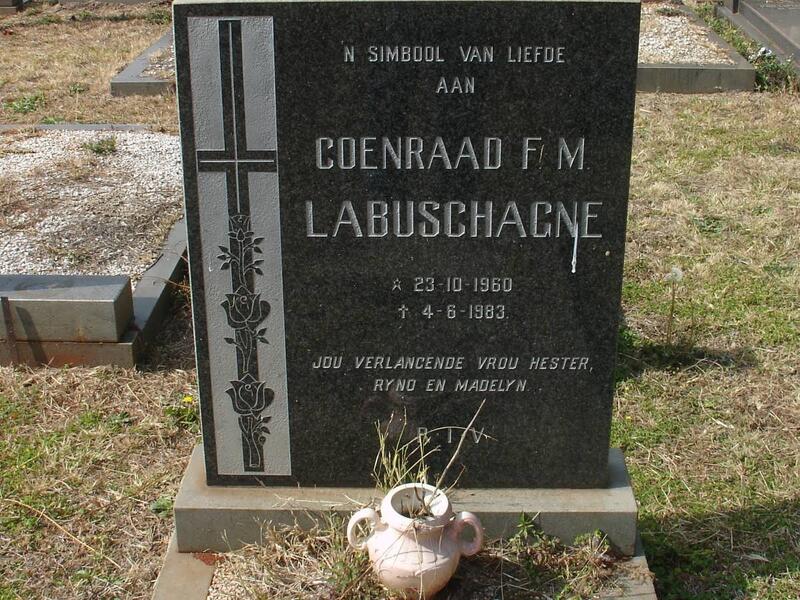 LABUSCHAGNE Coenraad F.M. 1960-1983