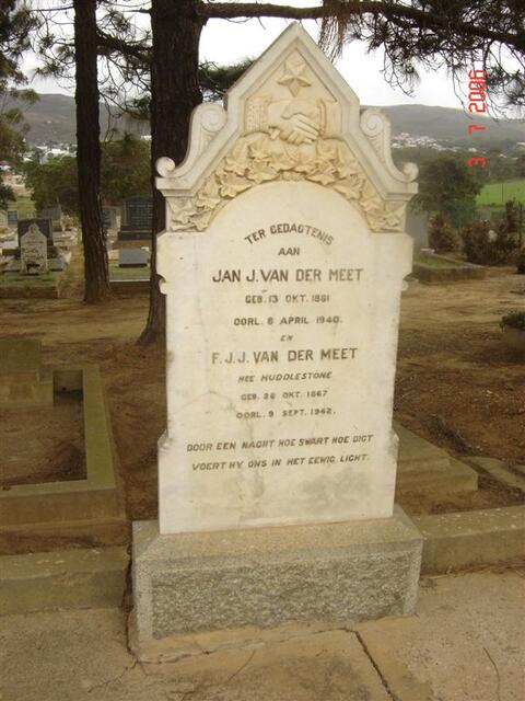 MEET Jan J., van der 1861 1940 &  F.J.J. HUDDLESTONE 1867-1942