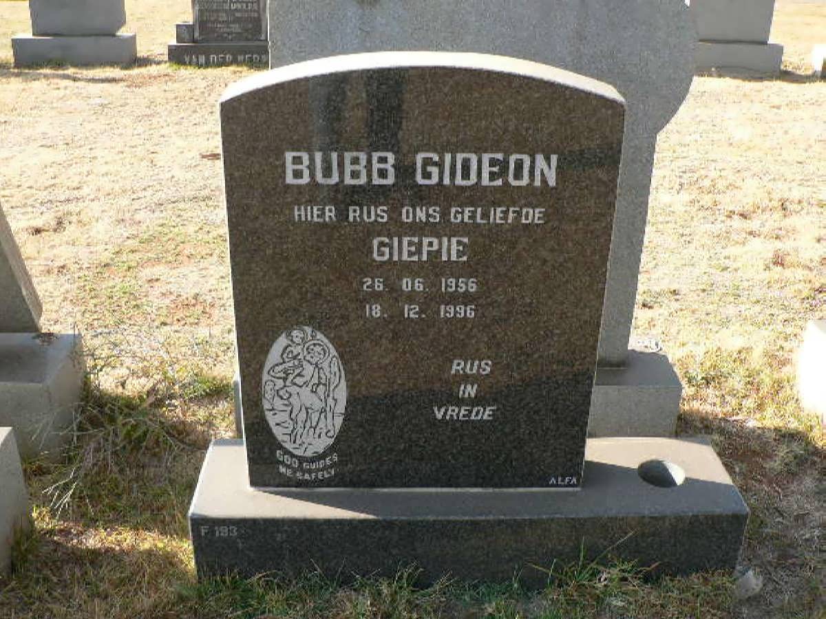 BUBB Gideon 1956-1996