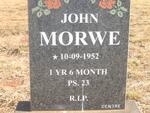 MORWE John -1952