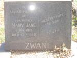 ZWANE Mary Jane 1910-1968