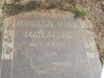 MATLALENG Mahlanzi Maria 1912-1971