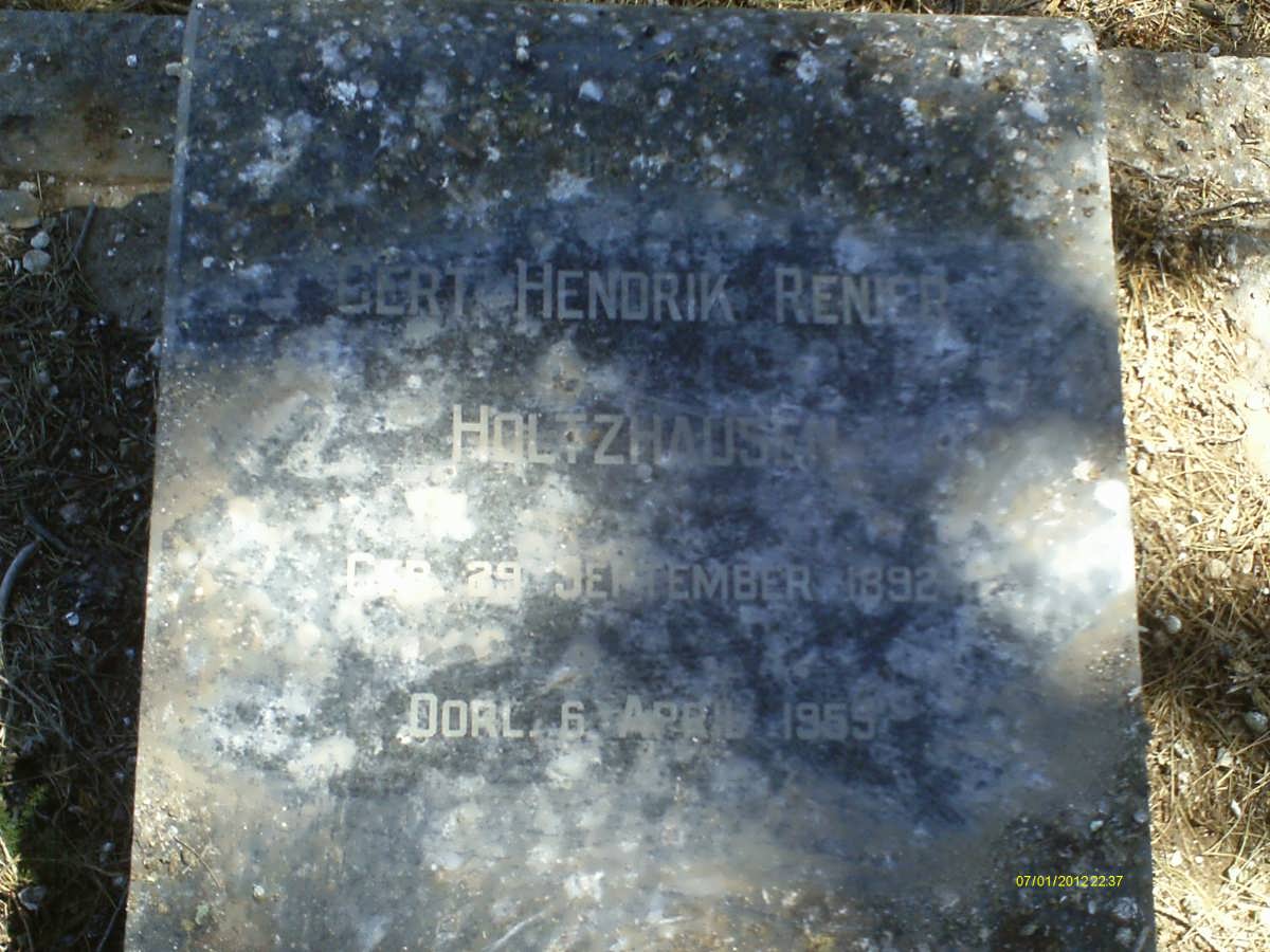 HOLTZHAUSEN Gert Hendrik Renier 1892-1955