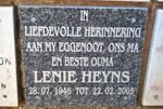 HEYNS Lenie 1946-2005